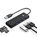 USB3.0 HUB - 3 x USB3.0, SD, TF - PAPW3AT-U3-015-BK