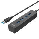 USB3.0 HUB 4 port black - W8PH4-U3-BK