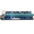 Mining Riser/Extender PCI Express 1x to 16x v.1701A - 470uf - MAKKI-SR1701A-470