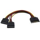 SATA Power splitter 15-pin M / 2xFemale - CE360-0.15m