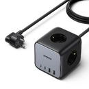 разклонител Power Strip DigiNest Cube 65W - 3 x Schuko, 2xUSB-A, 2xUSB-C, GaN, 3680W CD268, 1.8m - 60113