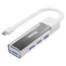 USB-C/USB-A 3.0 HUB 4 port, Bi-Directional, Detachable Cable, White - H1319AWH01