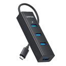 HUB USB-C 4 port - 4 x USB3.0 Black - Y-3089Z01