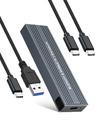Storage Case - M.2 NVMe/SATA/NGFF M/B key - 10Gbps USB3.1 Type-C/A - CU850SN
