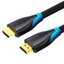 Кабел HDMI v2.0 M / M 4K/60Hz Gold - 1M Black - AACBF