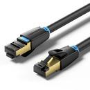 Кабел LAN SFTP Cat.8 Patch Cable - 3.0M Black 40Gbps - IKABI