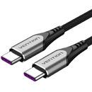 Кабел USB 2.0 Type-C to Type-C - 1.0M Black 5A Fast Charge - TAEHF