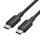 Кабел USB 2.0 C M / USB-C M 1.0m Black - TRCBF