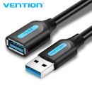 Кабел USB 3.0  Extension AM / AF - 2.0M Black - CBHBH