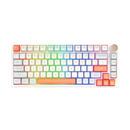 професионална геймърска механична клавиатура Professional Gaming Mechanical Keyboard N75 RGB Jelly Orange - Power Silver Switches [Linear]