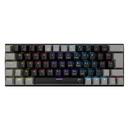 White Shark геймърска механична клавиатура Gaming Mechanical Keyboard WAKIZASHI 2 - Red Switches (English US), Black, Gray