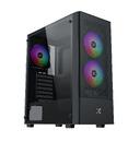 кутия Case ATX - Hero II Air 3F - RGB, Tempered Glass