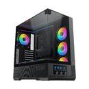 Xigmatek Case EATX - Vision - 7 ARGB Fans, LCD Display Panel, Smart Fan Control