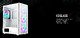 X3 GLASS, Mid-tower Case, TG, 6 fixed RGB Fans, White