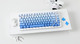 Wireless Gaming Mechanical Keyboard AK820 MAX - White birch [Linear] (English US), Side Printed, Gray