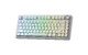 геймърска механична клавиатура Wireless Gaming Mechanical Keyboard F75HE - Black King Magnetic Switch [Linear] (English US), White