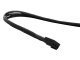 Cable 3-Pin Fan Extension 30cm, Black/Sleeved