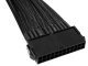 Cable ATX 24-Pin Extension 25cm, Black/Sleeved