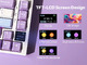 Wireless Gaming Mechanical Keyboard AK820 PRO - Gift Switch [Linear] (English US), Purple, White, Blue