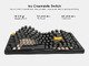 геймърска механична клавиатура Wireless Gaming Mechanical Keyboard MC-K99 V3 - Icy Creamsicle Switch [Linear] (English US), Glacier Gradient