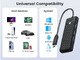 USB3.1 HUB Type-C - 3 x USB3.0, SD, TF - PAPW3AT-C3-015-BK