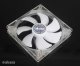 Fan 140mm White LED Quiet AK-195WH