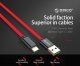 Cable - USB2.0 Type A to Type-C - 5A Fast Charging, Kevlar Braided, 1m - KAC-10-RD