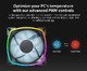 AX120 PWM, Fan 120mm, ARGB, Black