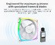 вентилатор AX120 PWM, Fan 120mm, ARGB, White