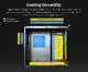 кутия KING 95 Pro, Dual Chamber Mid-tower Case, 6 ARGB Fans, 2 Front Panels, Black