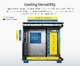кутия KING 95 Pro, Dual Chamber Mid-tower Case, 6 ARGB Fans, 2 Front Panels, Prussian Blue