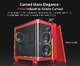 KING 95 Pro, Dual Chamber Mid-tower Case, 6 ARGB Fans, 2 Front Panels, Red