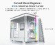 кутия KING 95 Pro, Dual Chamber Mid-tower Case, 6 ARGB Fans, 2 Front Panels, White