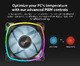 вентилатор RX140 PWM, REVERSE Fan, 140mm, ARGB, Black