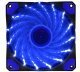 Fan 120mm - 15 BLUE LED lights - MAKKI-FAN120-15BL