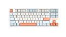 безжична геймърска механична клавиатура Wireless Gaming Mechanical Keyboard - V87 Jelly Orange - Dynamic Silver Switches [Linear]