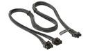 модулен кабел Modding Cable 600W Black - PCIe 5.0 12VHPWR - SS-2X8P-12VHPWR-600-BK
