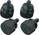 Thumbscrews, black, 4 pcs.