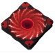 Fan 120mm - 15 RED LED lights - MAKKI-FAN120-15RD