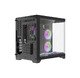 Case mATX - FT418 Black - 6 x 120 mm A-RGB fans included