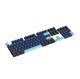 Custom Keycap Set PBT, 104 keys, Dark Blue, Black, Cyan - MARVO-KP-01-BL