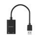 USB Sound card - Headphones, Mic, Black - SKT2-BK