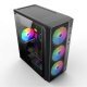 компютърна кутия със захранване Gaming Case ATX - A7 RGB - included 500W PSU, 4 Fans