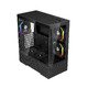 Case ATX - Crystal Vision CV7 Black - 5 x 120 mm included