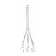 Custom Sleeved Modding Cable White - 3 x PCIe 8-pin to 12VHPWR - FM3-B-WH