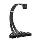 удължителен кабел Custom Sleeved Modding Cable Black - 4 x PCIe 8-pin to 12VHPWR - FM4-B-BK