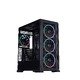 Case EATX - IF8 Black - 4 x 140 mm A-RGB fans included, USB-C