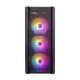 Case ATX - Fire Dancing V4 RGB - 4 fans included
