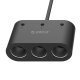 разклонител за запалка за кола Car Cigarette Lighter 3 Ports + 2xUSB, 12-24V - MP-2U3S