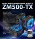 Захранване PSU 500W 80+ Blue Led Fan 140mm - ZM-500TX